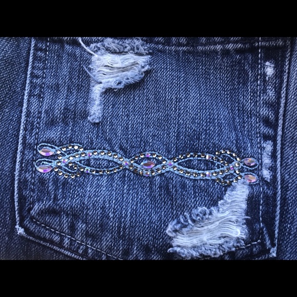 Immortality Denim with Swarovski Crystal Pockets - Picture 1 of 3